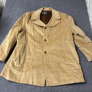 VTG Studio One By Campus Suede Coat/blazer Made In USA Sz L Beige